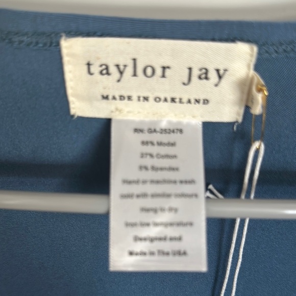 Taylor Jay Teal Open Front Cardigan - Picture 2 of 5